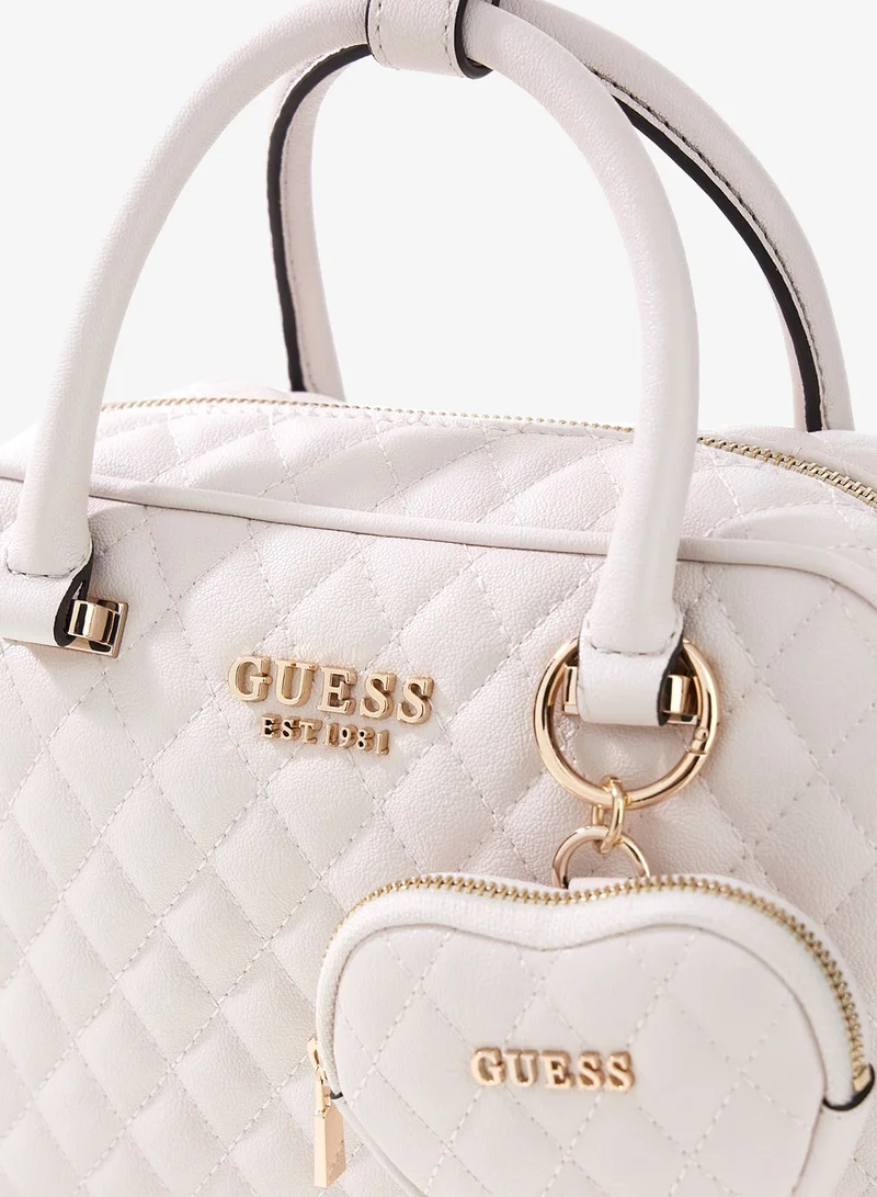 GUESS  Atabey Top Handle Box Satchel Bag for Women | Best Price UAE